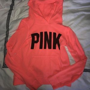 Neon pink lightweight sweatshirt